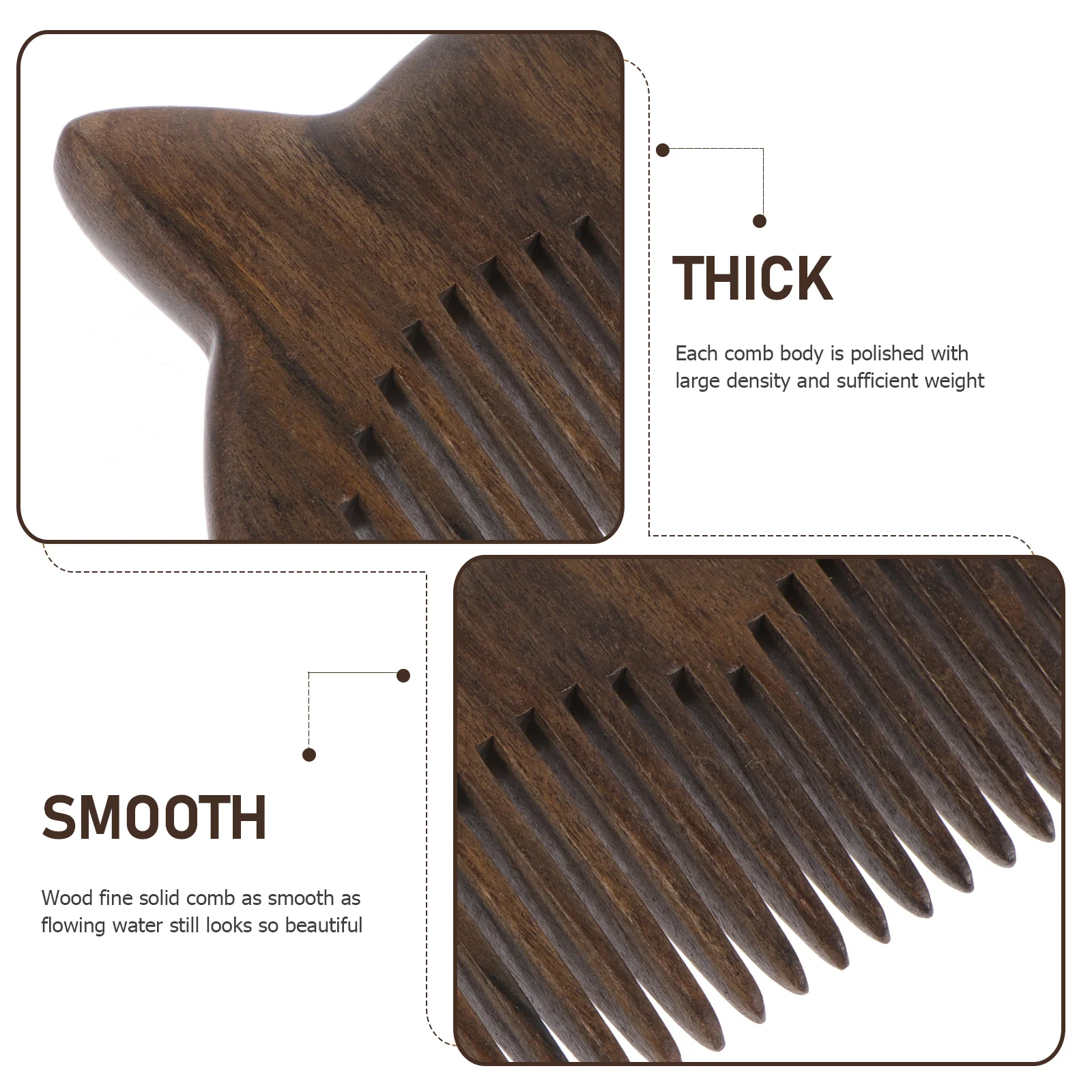 

Расческа из сандалового дерева для волос, деревянный парикмахерский инструмент премиум-класса, легкая портативная массажная расческа для гладких, длинных, толстых, влажных и сухих волос