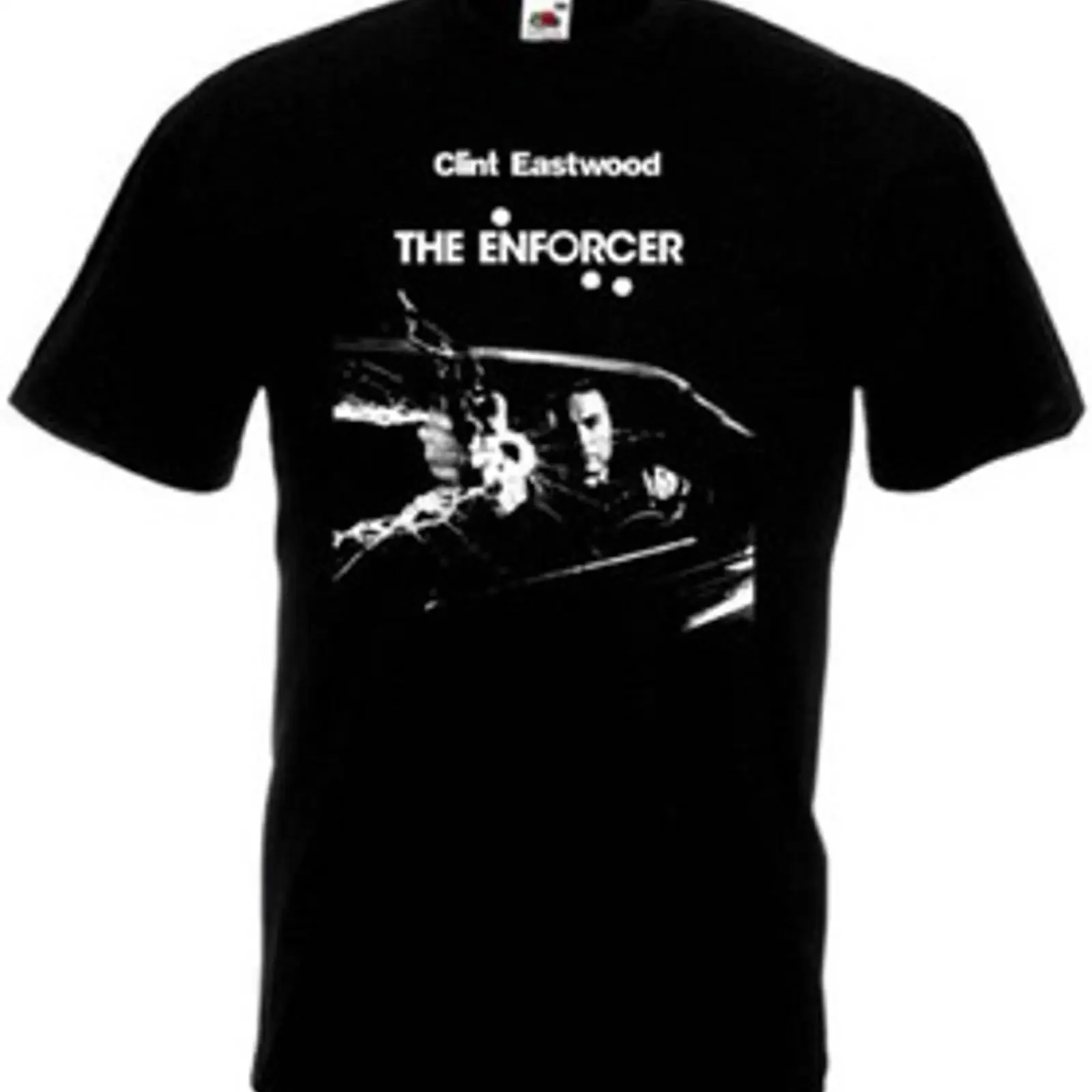 Camiseta The Enforcer v2 Clint Eastwood 100 algodón negra todas las tallas S 5XL vintage Washed Stretched fashion Versatile