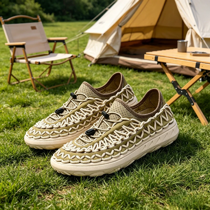 

YUYIN New Sandals Summer Hand-woven Men's Shoes Fashion Outdoor Men Casual Shoes Brand Designer Men Sneakers Beach Men Sandals