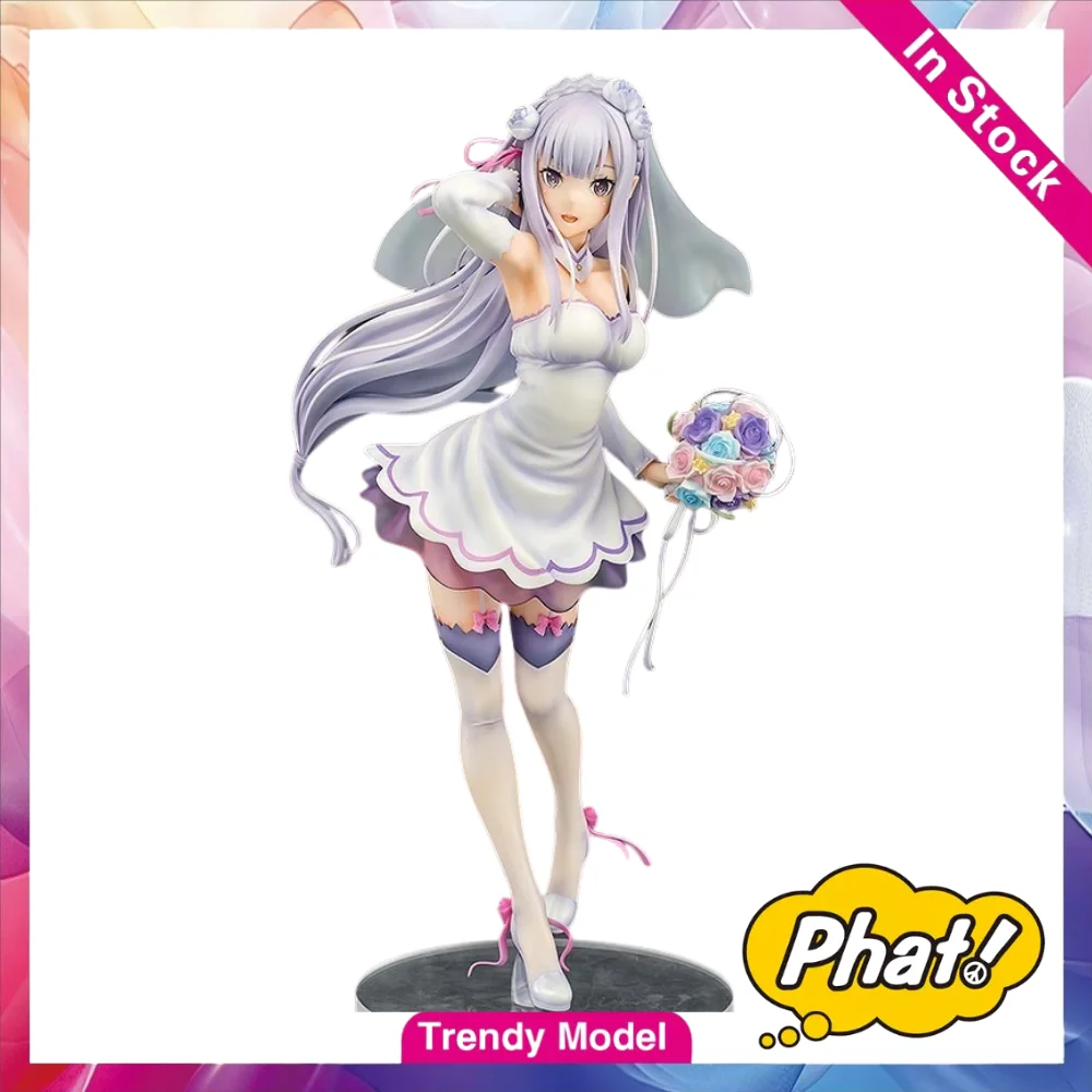 【TM】In Stock Phat! Re: Life in A Different World From Zero Emilia Wedding Dress 1/7 Figures Model Toy Gift Collection