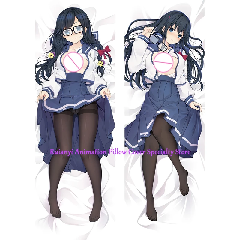 غطاء وسادة على الوجهين من Dakimakura Anime ، طباعة Sumireko ، جسم بالحجم الطبيعي ، غطاء وسادة للكبار