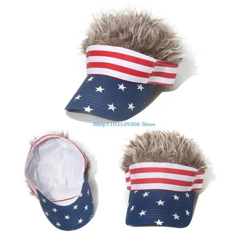

400A American Flag Baseball Hat 4th Of July Print Baseball Cap Soft American Flag Peaked Cap Outdoor Hat Cap