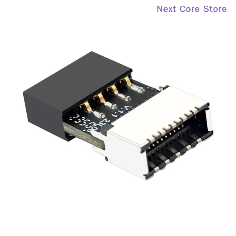 [NC]1Pcs TYPE-C Socket 9-Pin USB 2.0 Extender Card Motherboard USB2.0 9Pin To TYPE-E Female Adapter For OS/Windows Linux[NC]