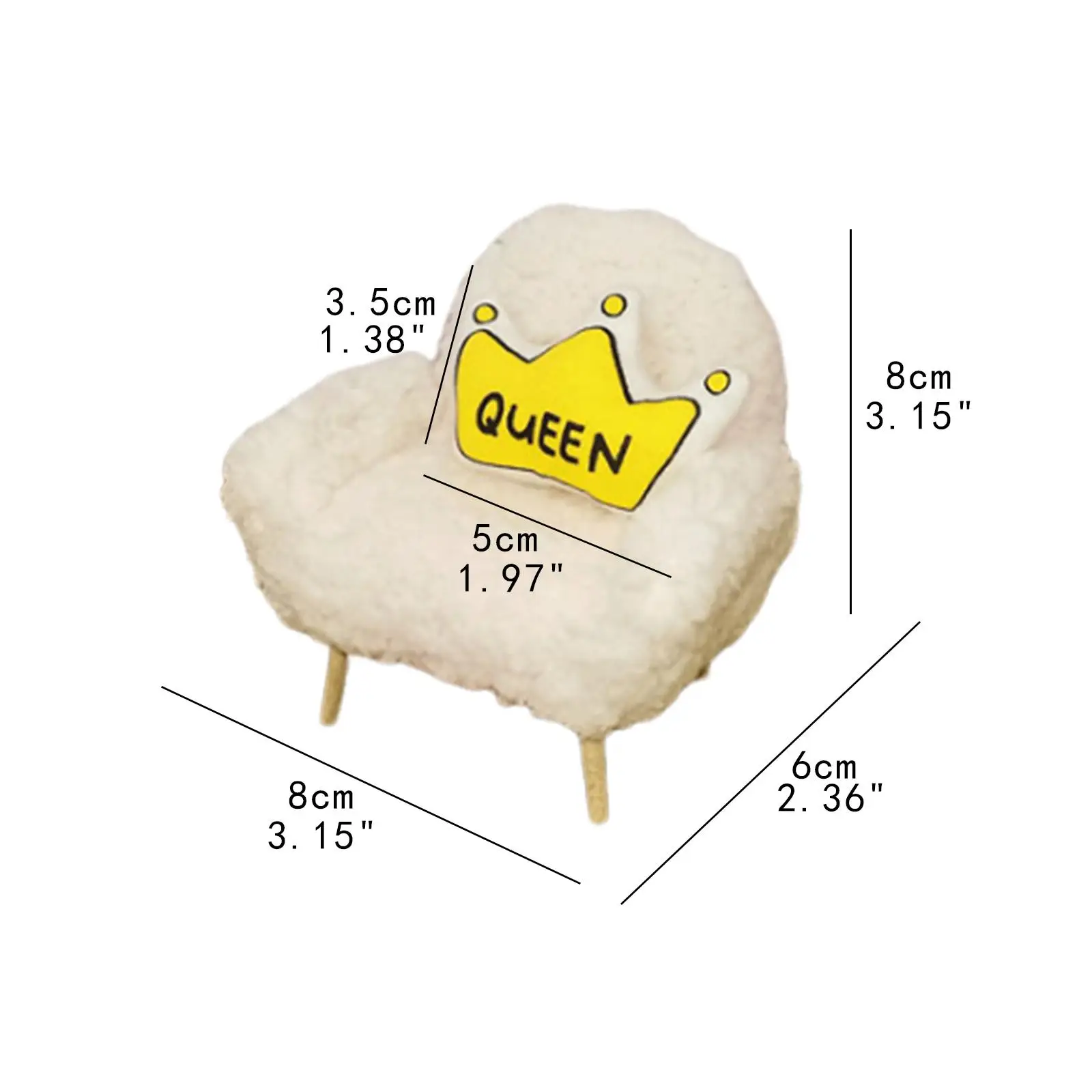 1/12 Modello di mobili per divano per casa delle bambole Decorazione fai da te Decorazione di scena Regalo Fai finta di giocare