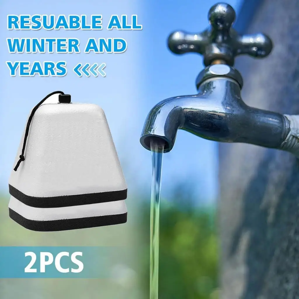 

2x чехол для уличного смесителя, простая установка, защита от замерзания, многоразовые для зимних смесителей для патио, садовые смесители для газона, настенные краны