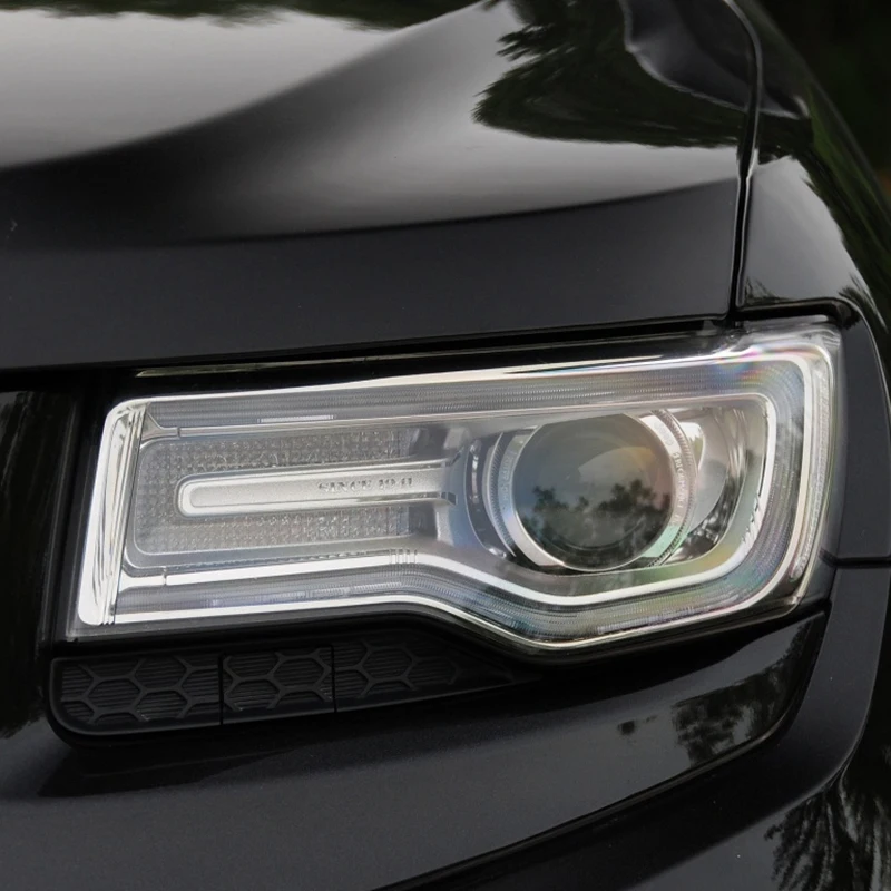 For 2014-2017 JEEP GRAND CHEROKEE Front Headlight Lamp Washer Nozzle Bezel / Cover Side 68223016AA-A97E