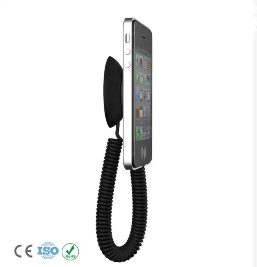 Mobile Phone Anti-theft Chains Devices Security Fixator Pedestal Retractable Upper Bracket Structure