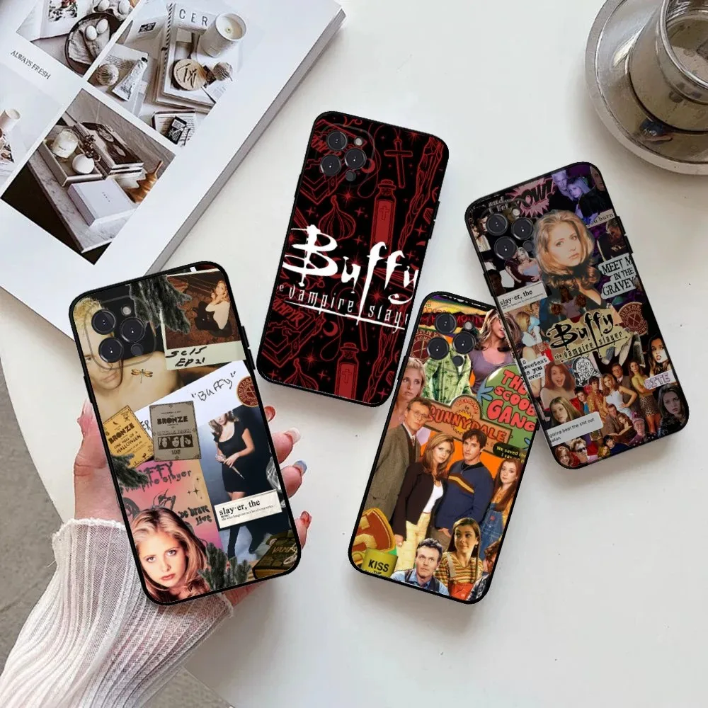 B-Buffy the Vampire Slayer  Phone Case  for IPhone 15,14,13,12,11 Pro Max Mini 8,7 Plus SE2 X XR XS MAX Silcone Soft Covers