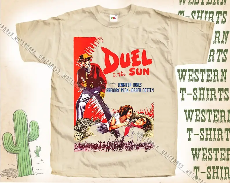 

Duel in the Sun T shirt Tee Natural Vintage Cotton Movie Poster All Sizes