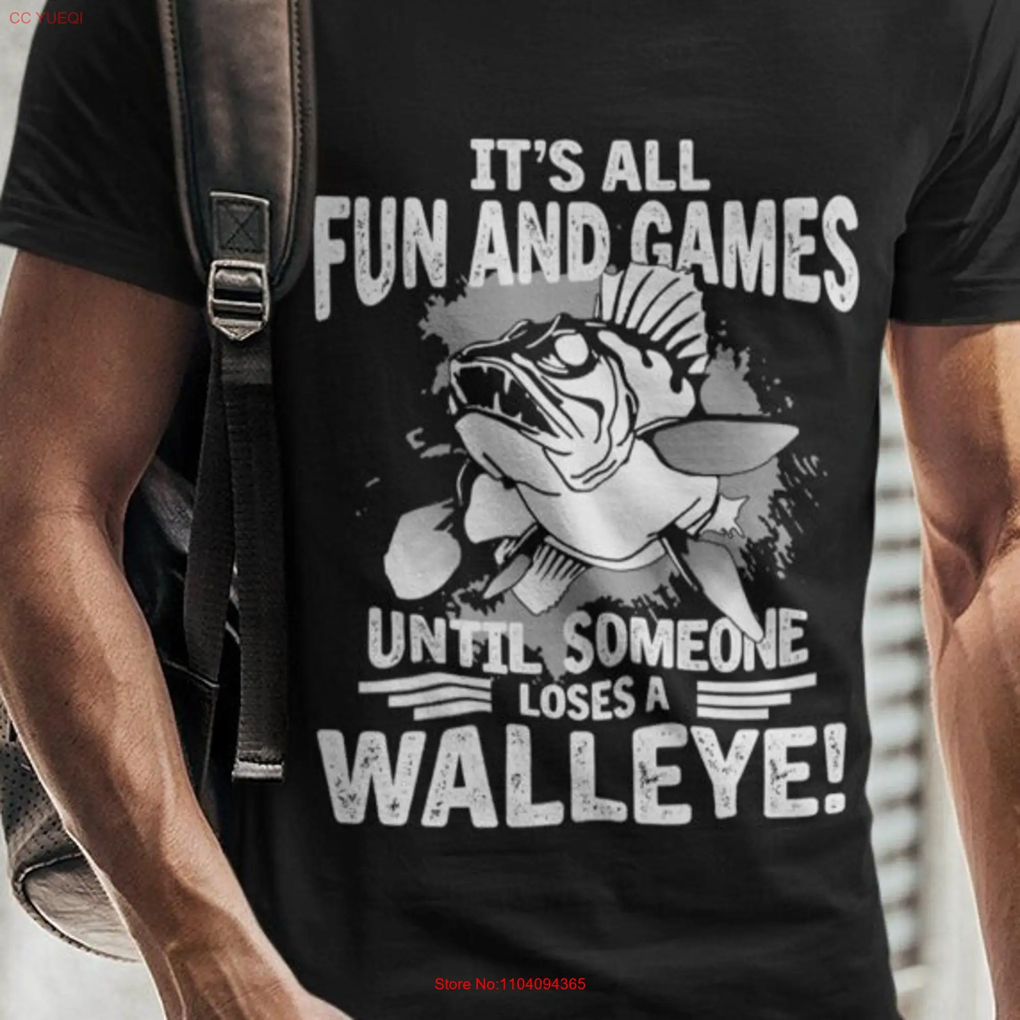 Reeling in the Laughter Embracing Playfulness with It's All Fun and Games Until Someone Loses a Walleye T Shirt Fishing Humor