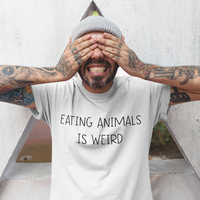 Eating Animals Iw Weird Women T Shirt Cotton Unisex Loose T-shirt Bassball Graphic Tee Summer Fashion Aesthetic Clothes Femme