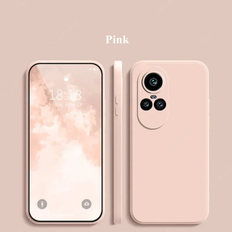 เคสสำหรับ OPPO Reno 10 Pro 5G เคสสำหรับ Reno 10 Pro funda coque แบบนิ่มที่เป็นซิลิโคนเหลวออริจินัลกันชนโทรศัพท์ TPU Reno 10 Pro