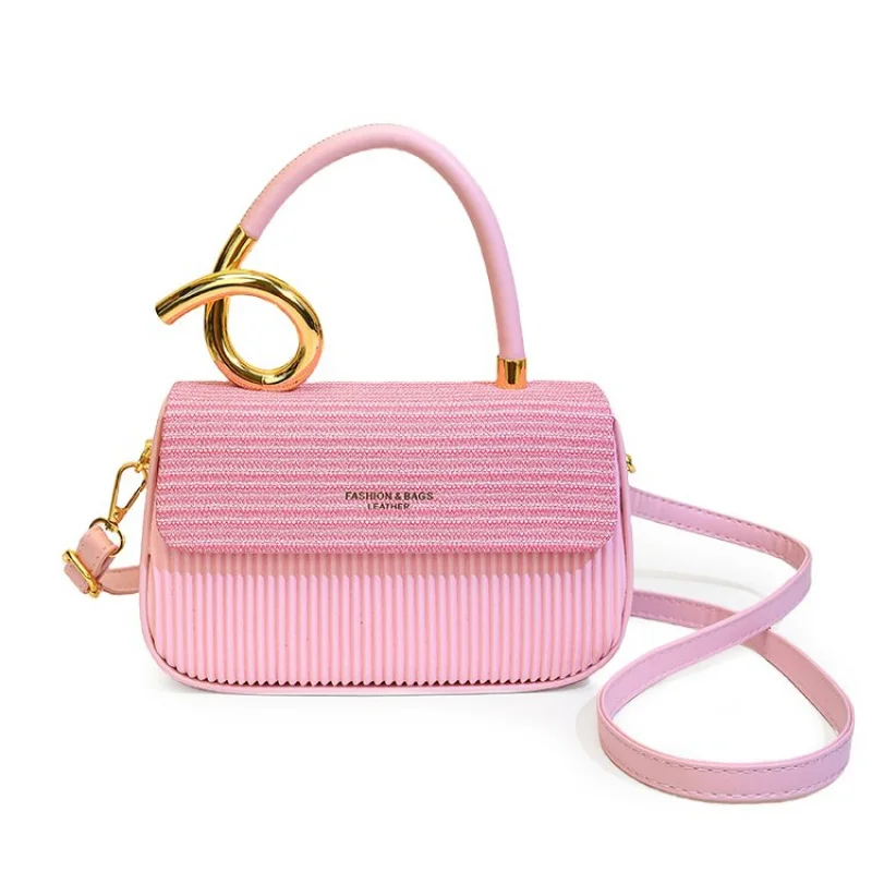 

Women's Tote Bag Made Of Curve-Printed Leather Boasting Casual Paris Commuter Vintage Lightweight Daily Look​