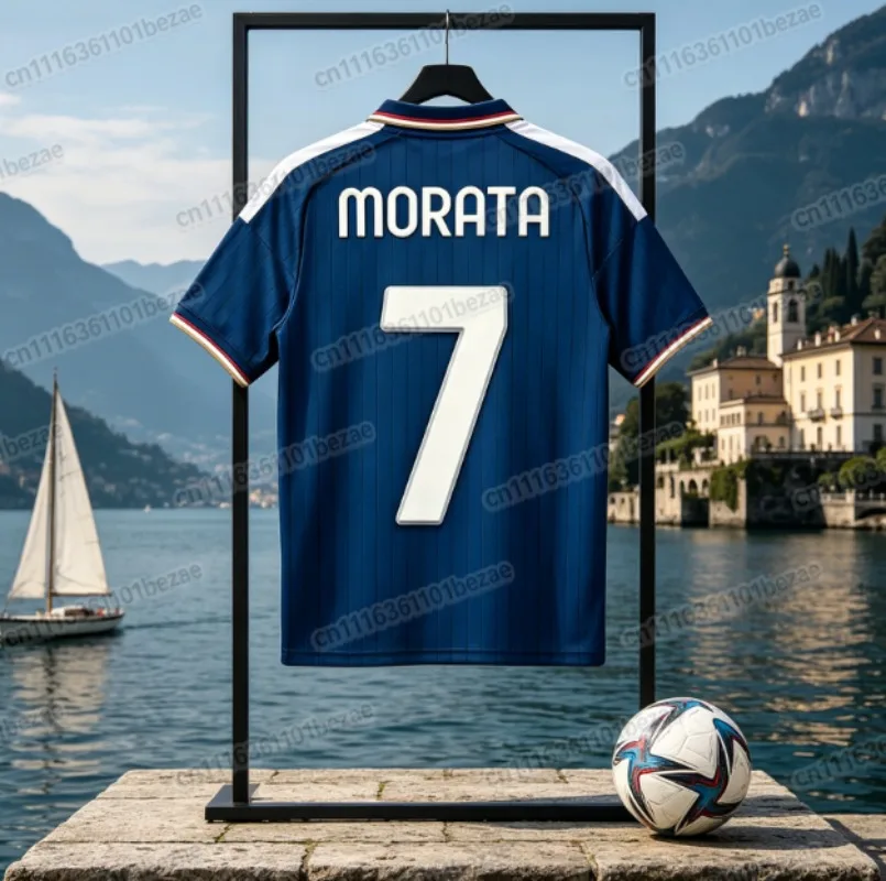 Blue Como 1907 2026_2027 Nico Paz 10 Football Jersey Breathable Quick-drying Casual Sports Short Sleeve T Shirt Family Matching