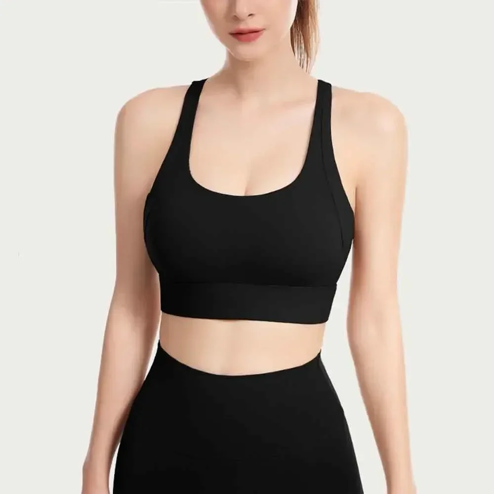 Soutien-gorge de yoga antichoc pour femme, soutien-gorge de course, anti-affaissement, gel de fitness, soutien élevé