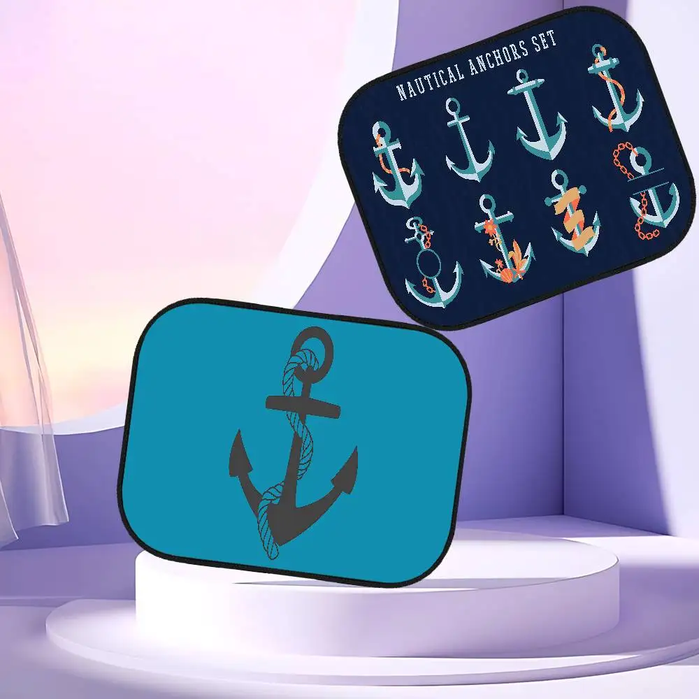 

Art Nautical Anchor Boat Universal 1Pcs Car Adsorption SunShade Side Window SunShade Cover Auto Sunvisor For Children Adult