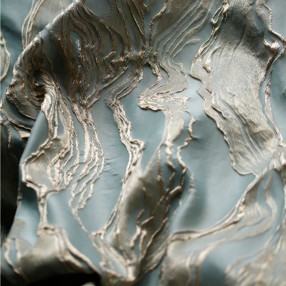 

Ткань жаккардовая с металлическим тиснением в китайском стиле для юбок, модная дизайнерская ткань для шитья своими руками