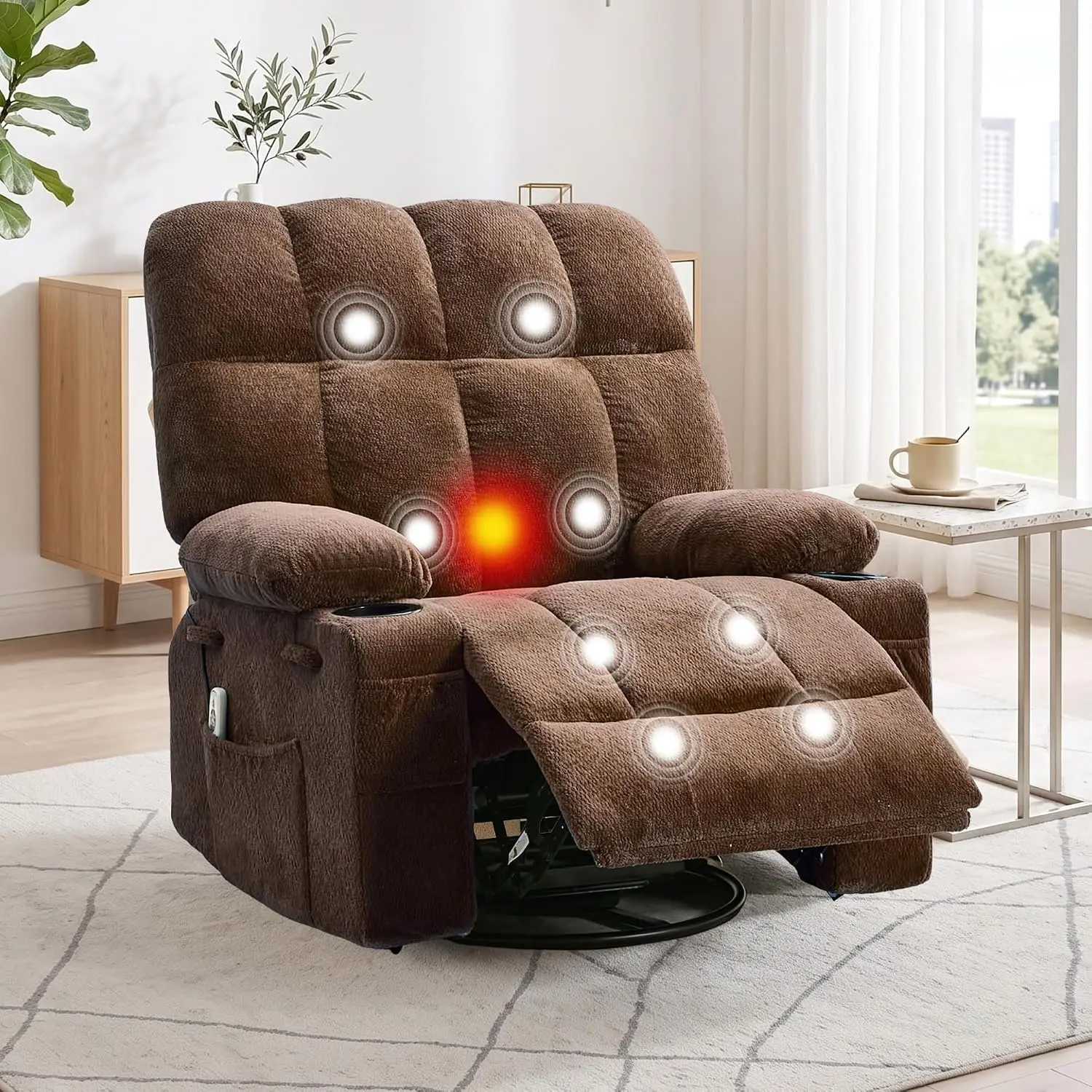 Oversized Massage Recliner 9