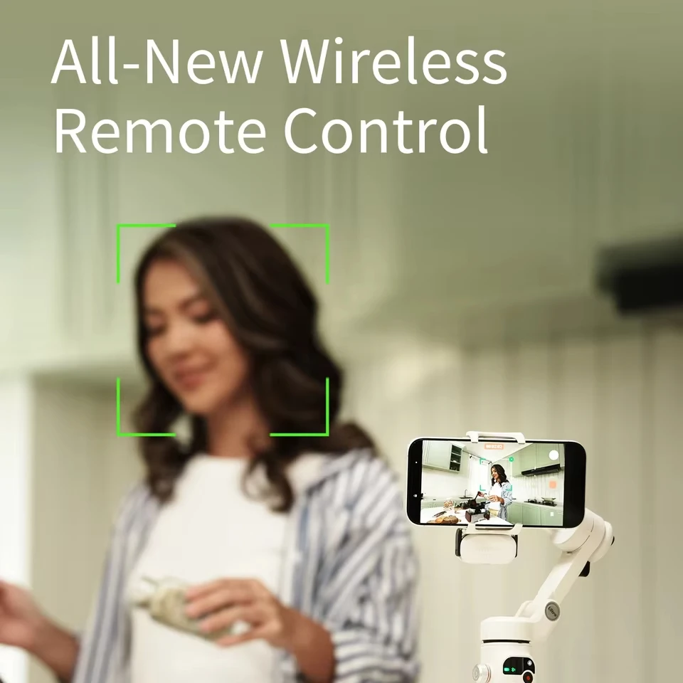 Estabilizador de cardán ZHIYUN Smooth Q5 Ultra con seguimiento AI, Control remoto inalámbrico con detección de movimiento para iPhone, Android, Vlog Live