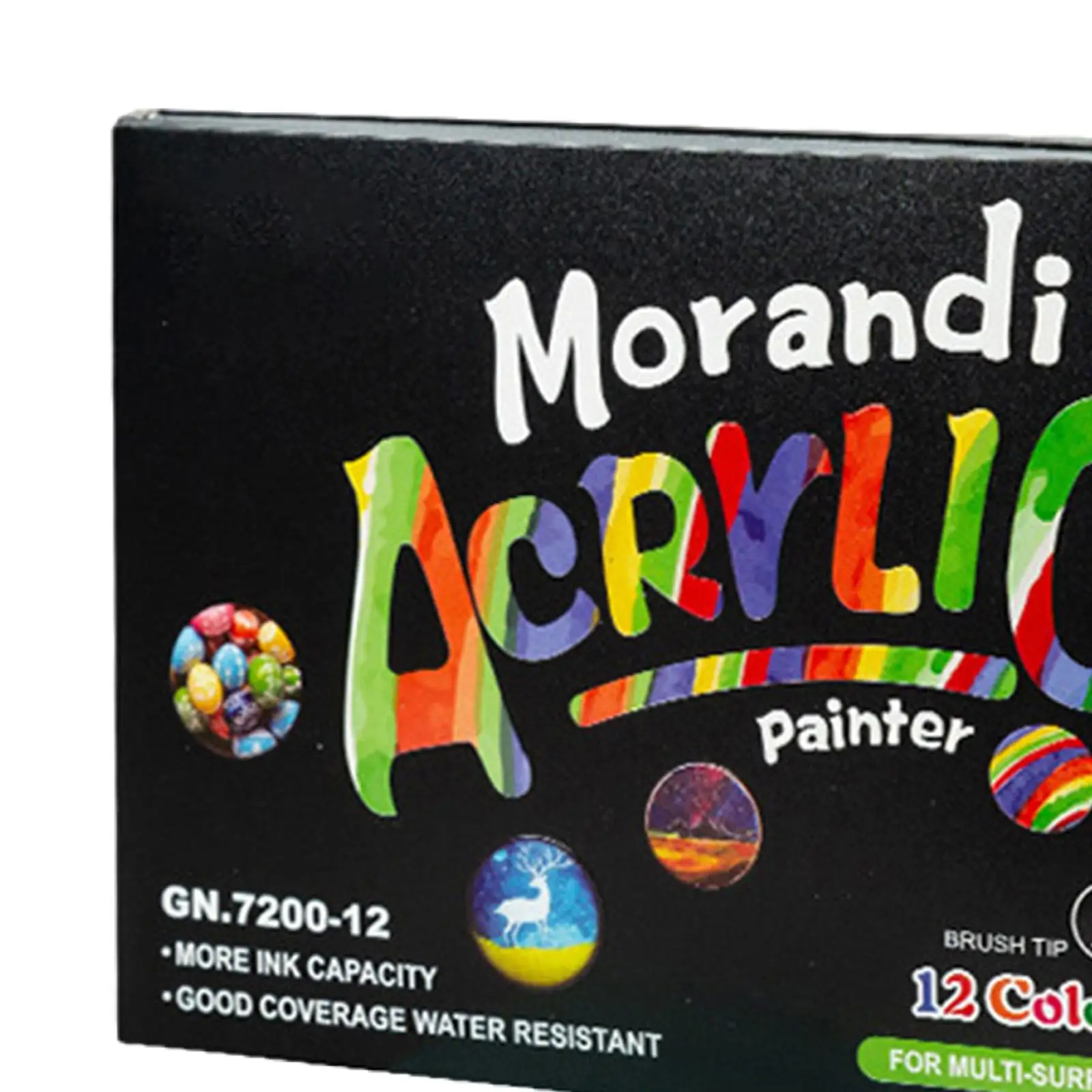 Acrylic Paint Markers Water and Fade Resistant Brush Tip Acrylic Paint Pens for