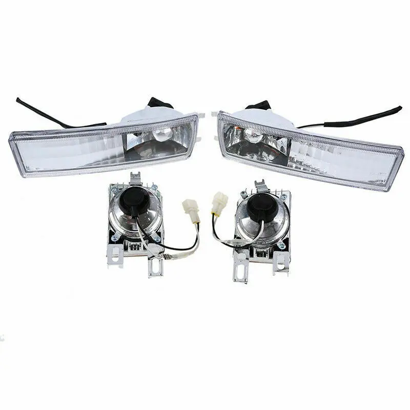 

4Pcs Front Bumper Clear Fog Turn Signal Light Lamp LH& RH For Mk3 Golf Jetta 1993-1998-A02G