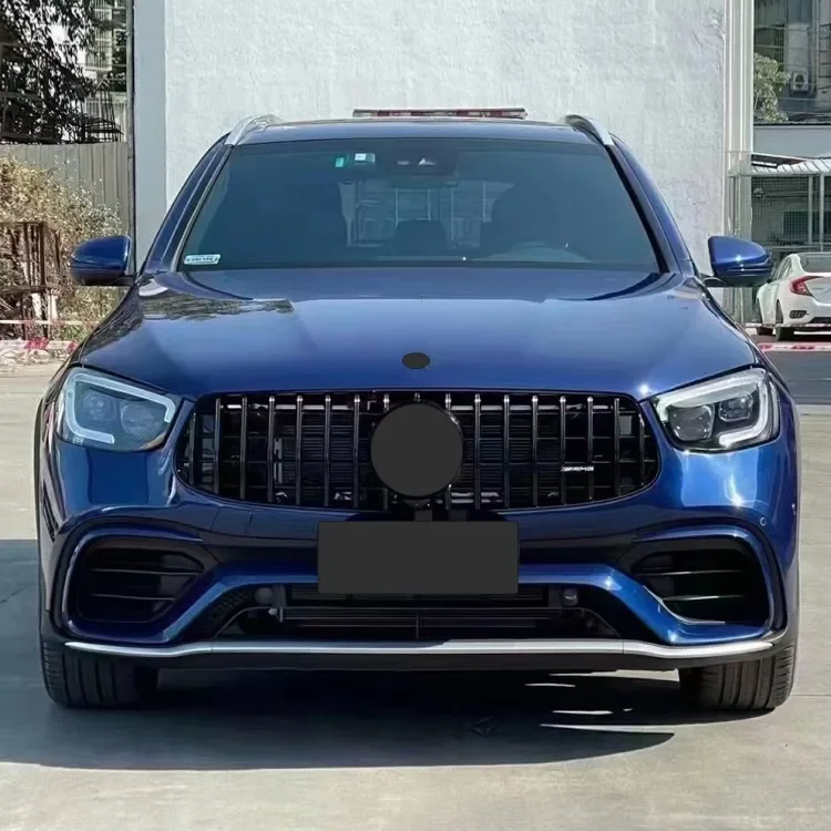 New Trend W253 Modification 63S Front and Rear Large GT Grille Sport Front Bumper 43 Tail Throat for GLC300