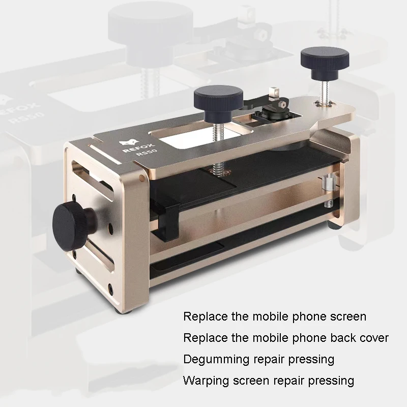 REFOX-abridor de teléfono móvil RS50 2 en 1, accesorio de abrazadera para pantalla plana, tapa trasera, eliminación y sujeción de presión