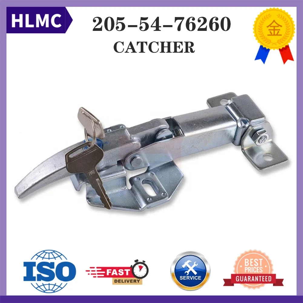 PC120 PC150 PC200 PC210 PC220 PC240 PC300 PC310 PC360 PC400 PC450 Catcher Hood Cover Lock Bonnet Catch For Engine 205-54-76260