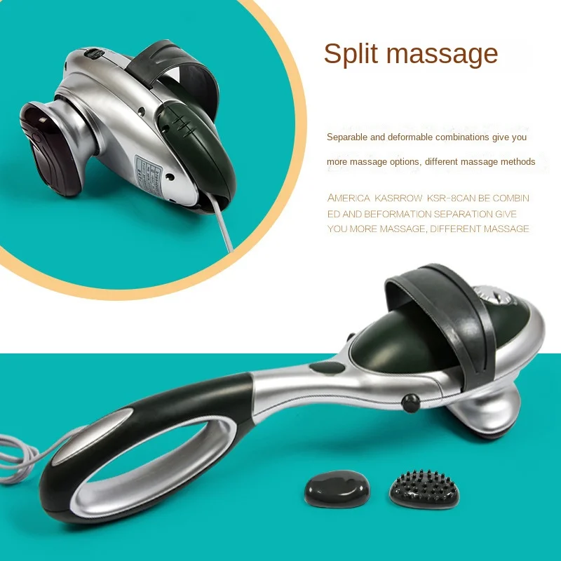 Percussion Action Variable Speed Split Type Massager Heat Adjustable Intensity Rechargeable Multi-functional Full Body Massager