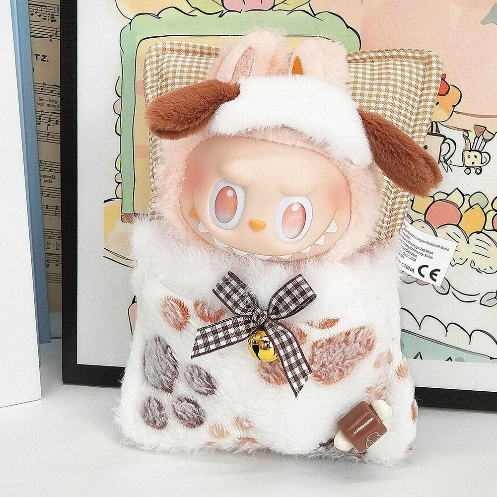 Para muñeca Labubu V1 V2 V3 de 15-17cm, decoración de muñecas multiestilo de dibujos animados, Mini atuendo, ropa, accesorios para muñecas