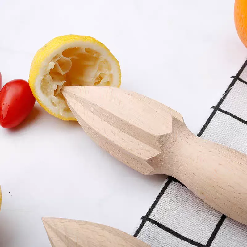 

Lemon Juice Squeezer Fruit Juicer Hand Press Citrus Orange Solid Wood Series Beech Lemon Hammer Barware