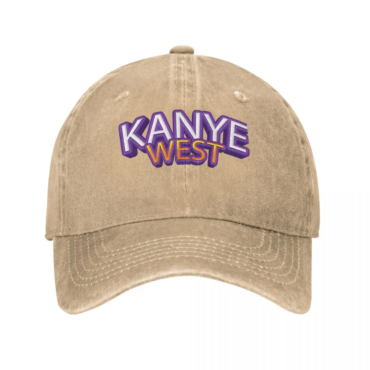 Vintage Kanye West Vibe Baseball Cap Unisex Distressed Washed Sun Cap Meme Hip Hop Rap Style Outdoor All Seasons Travel Caps Hat