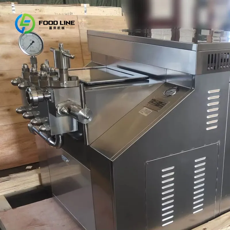 Customized Heavy Duty High Pressure Homogenizer High Pressure Emulsifier For Industrial Food Processing Equipment