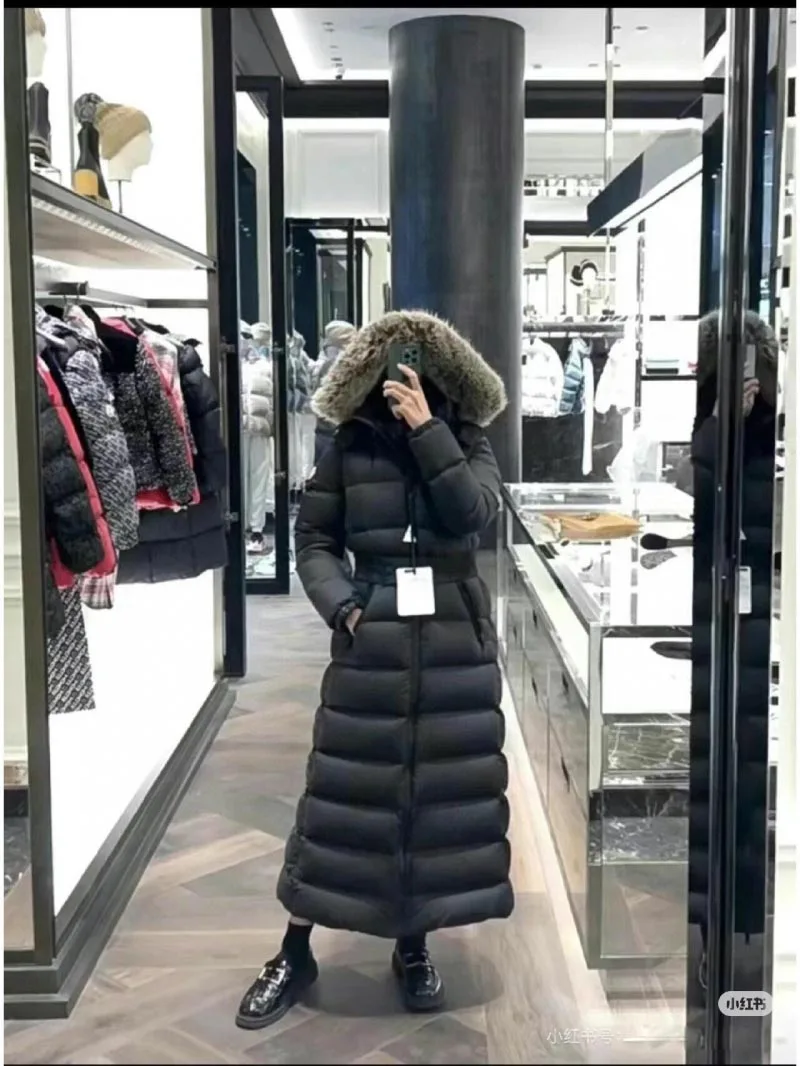 2024 High-quality Hooded Down Jacket Daily Leisure and Warmth Versatile Elastic Waist Design Extended Jacket Winter