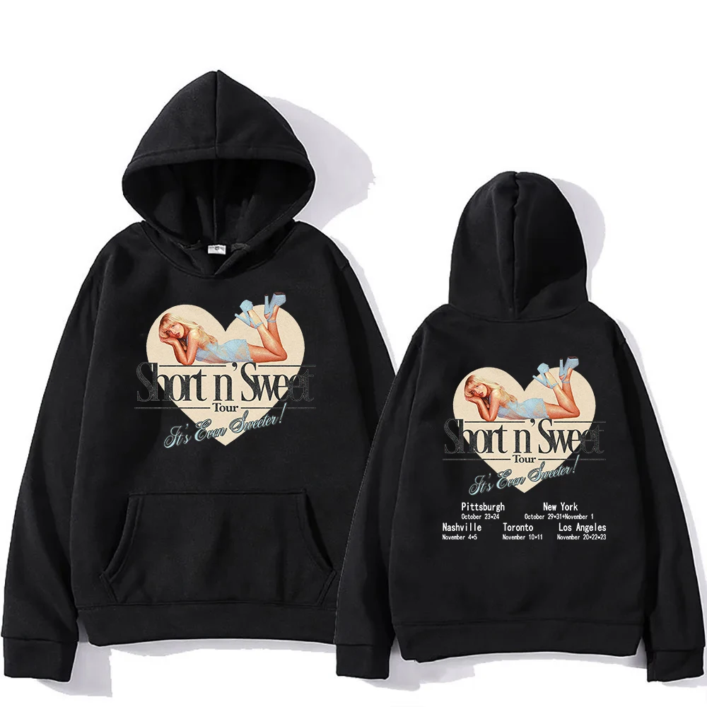 Sabrina Carpenter Short n’ Sweet Tour 2025 Hoodie Men/women Hoodies Harajuku Winter Clothes Pullover Sweatshirt for Fans Gifts