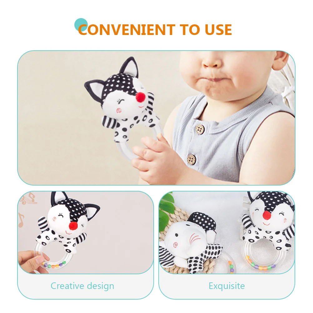 Baby Tafelbel Rammelaar Baby Grijpen Veilig Lichtgewicht Compact Schudgeluid Muzikale Pasgeboren Rammelaar Creativiteit Ontwikkeling