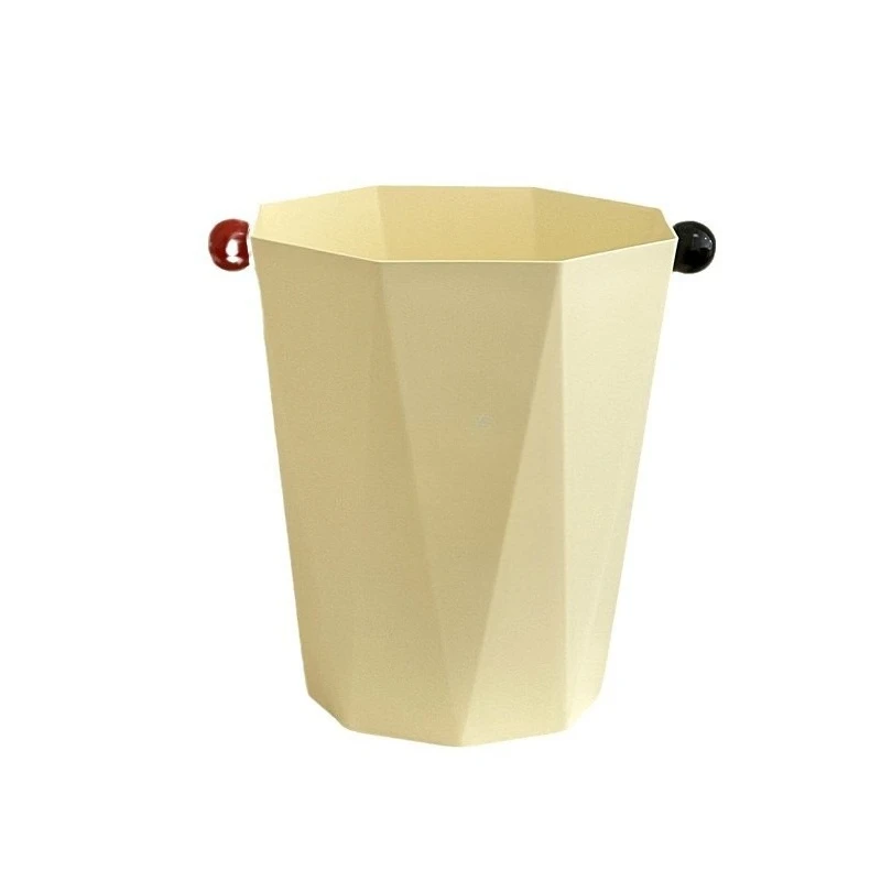 

Smiley face trash can household high-value living room bedroom kitchen bathroom large capacity cute creative large paper basket