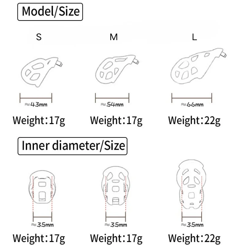 With 5 Size Cock Rings Penis Soft Silicone Chastity Cage Device Anti-Cheating Penis Lock Restraints for Men Discreet Sex Toy 18+