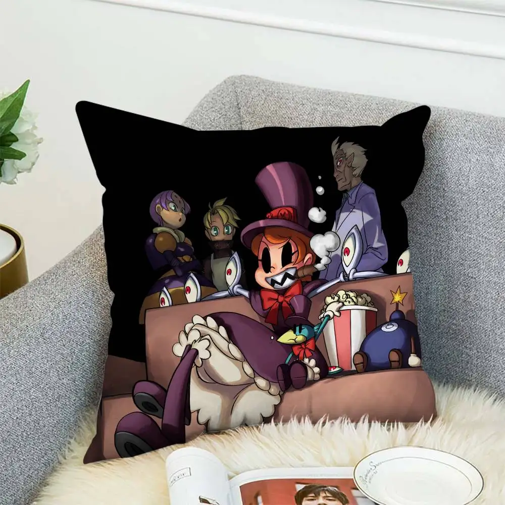 

Skullgirls Pillow Case Double-Sided Printing Cushion Cover 45x45 Decorative Cushions Sofa Home Decor Soft Pillowcase