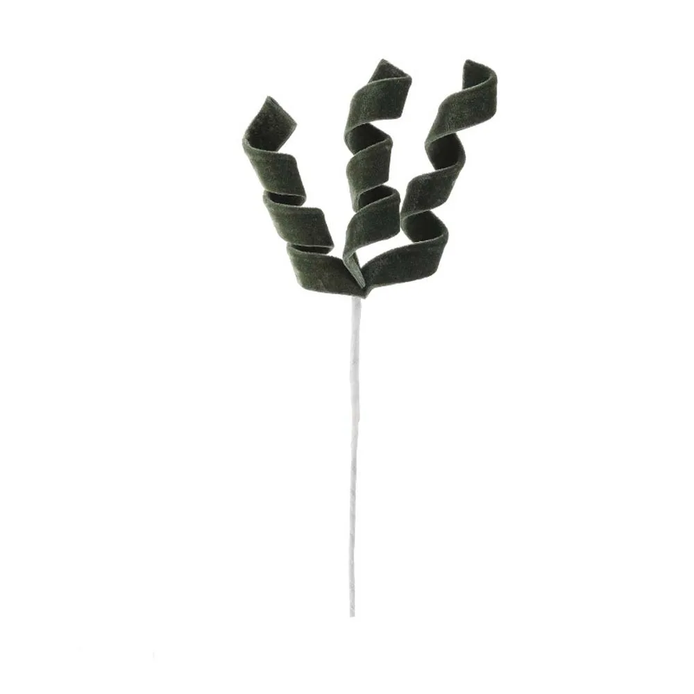 

45cm Christmas Artificial Branches Realistic Handmade Christmas Velvet Stem Decorative Hanging Xmas Tree Ornaments