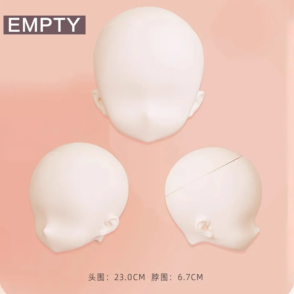 Imomodoll Anime 4 Points Bjd Baby Head Miko Rubber Ruby Ruby Empty 1/4 Doll Head