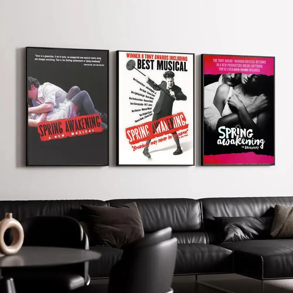 musical Spring Awakening Poster Trendy Classic hot HD Self-Adhesive Waterproof Art Poster Room Decor New Arrival On Sale