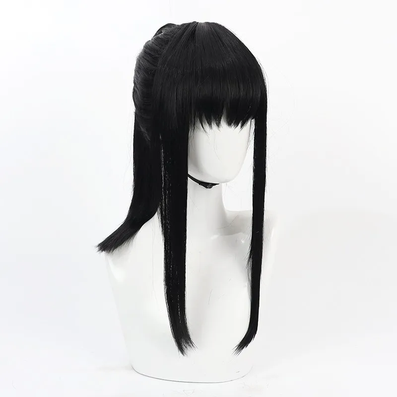 게임 파이어 포스 마키 오제 코스프레 가발 할로윈 파티 소품 합성 머리 내열성 섬유 + 가발 모자