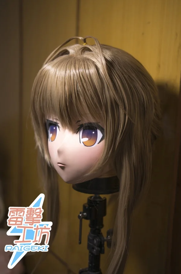(KM91829)Top Quality Handmade Female Resin Full Head Cosplay Japanese Role Play Sento Isuzu Anime Kigurumi Mask Crossdresser Dol