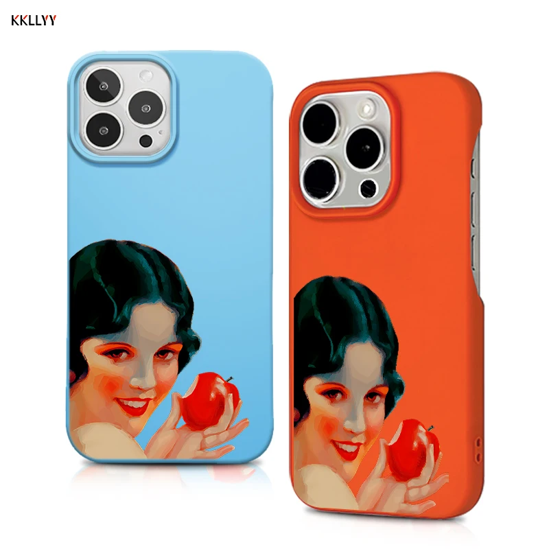 

Skin friendly Phone Case for iPhone 16E/15/14/13 Pro Max/12/XR Printed Phone Cover Eat apples Shockproof Gym Lover Gift