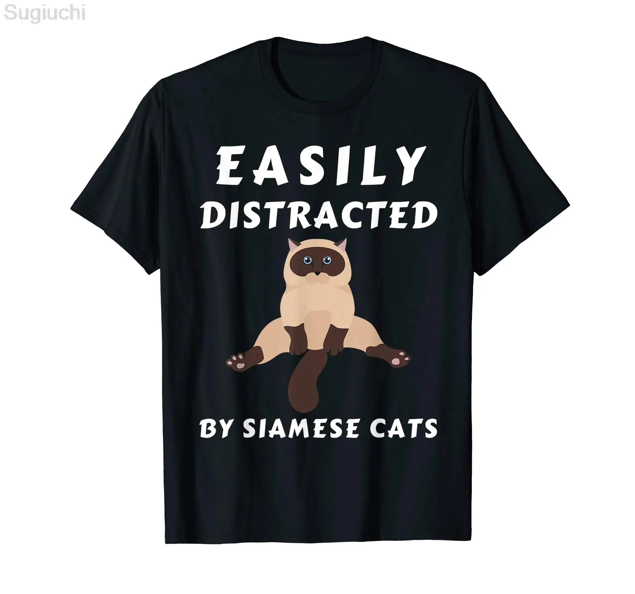 Siamese Cat Lover T-Shirt 100% Cotton Men Women Unisex Hip Hop T Shirts For Gift Size XS-5XL