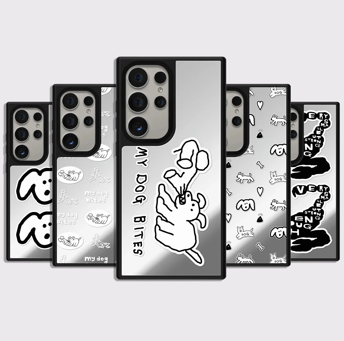 My Dog Bites Mirror Surface Magnetic Phone Cover for Samsung Galaxy S23 S24 S25 S26 Ultra S26+ Plus Case