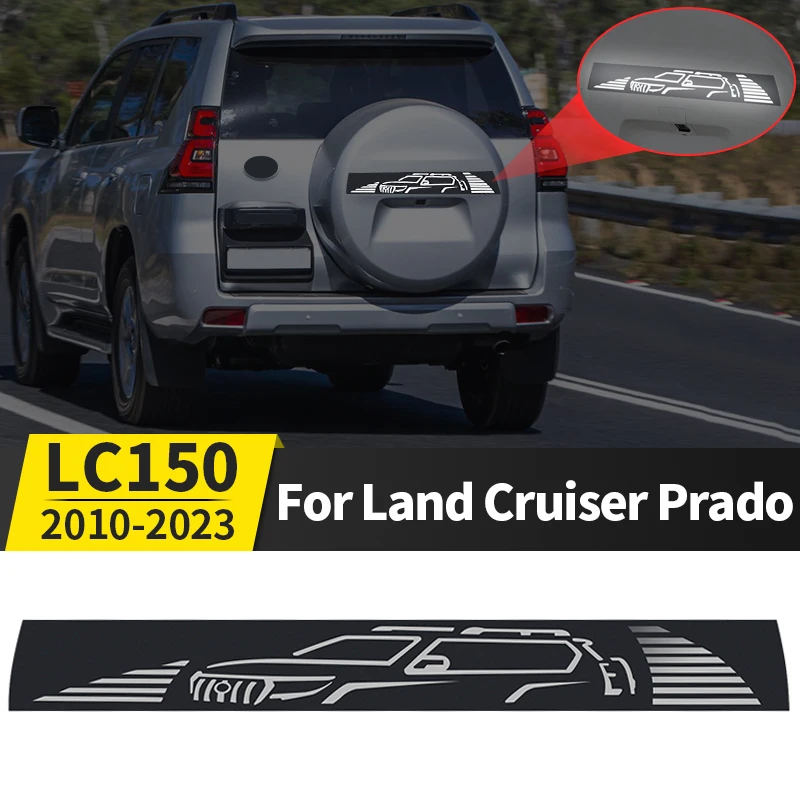 

For Toyota Land Cruiser Prado 150 2010-2023 2022 Spare Tire Reflective Sticker LC150 FJ150 Exterior Modification Accessories