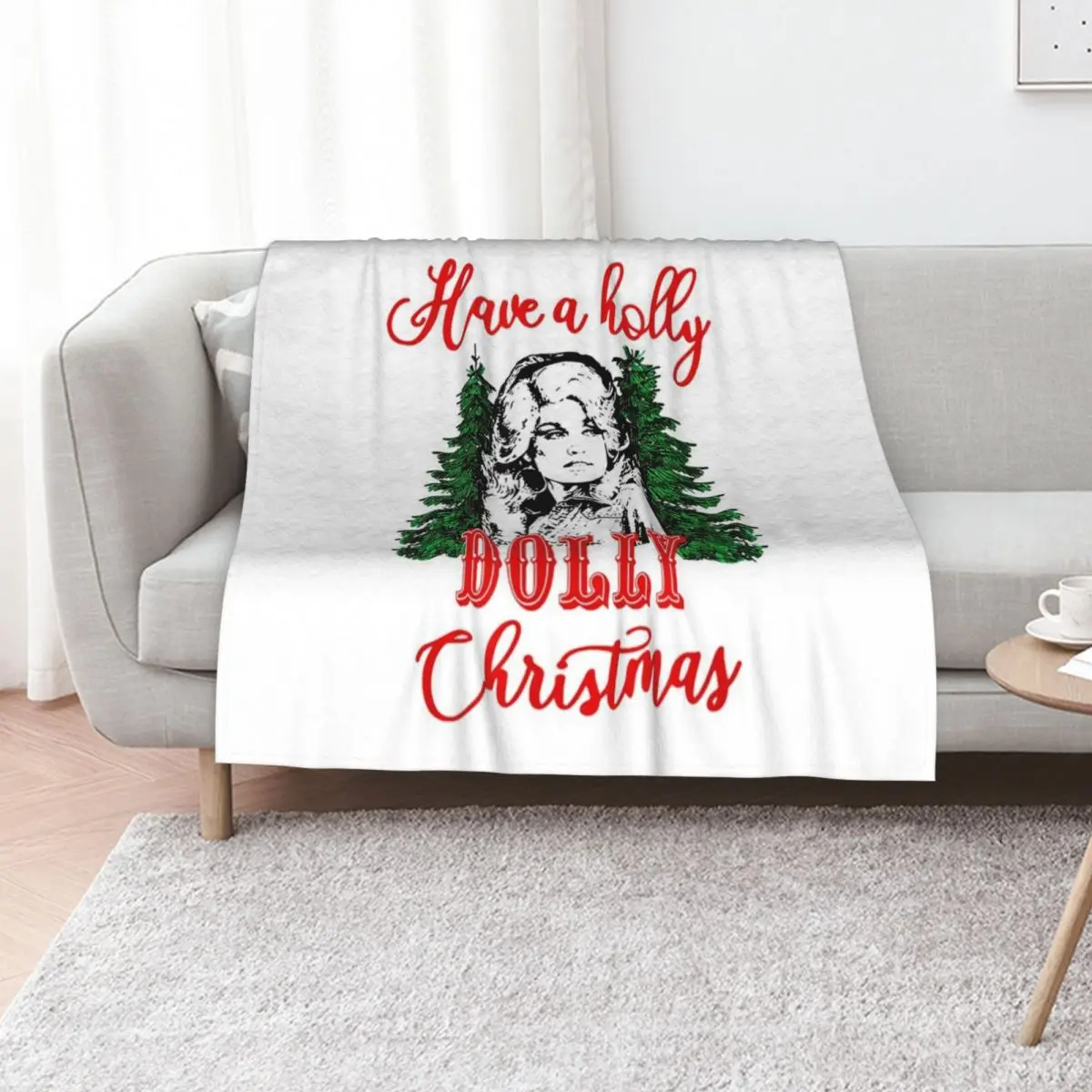 Have A Holly Dolly Christmas Matching Family Pjs Xmas Tee Throw Blanket Moving Luxury St Weighted Stuffeds Blankets