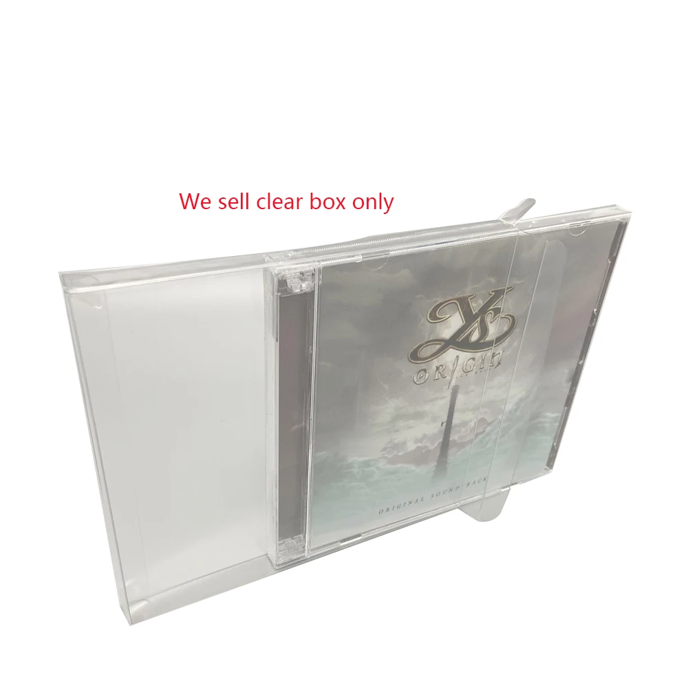 CD VCD album storage box collection display box transparent protective box For 3DS DC SS  1CD  2CD 3CD 4CD disc box protective